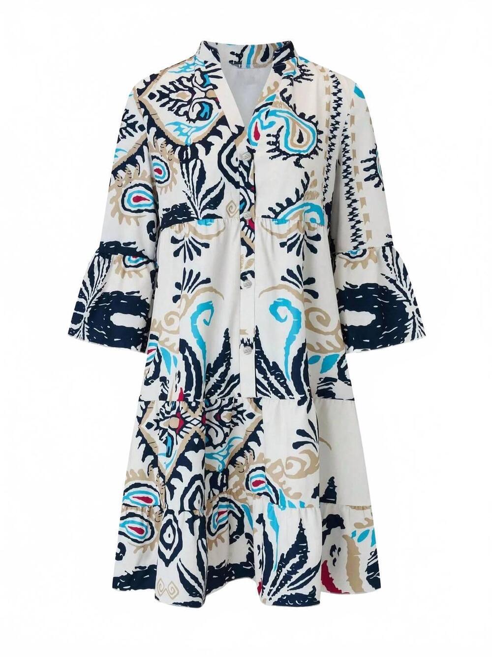 NEW LILY CLOTHING women's casual floral dress in multicolor